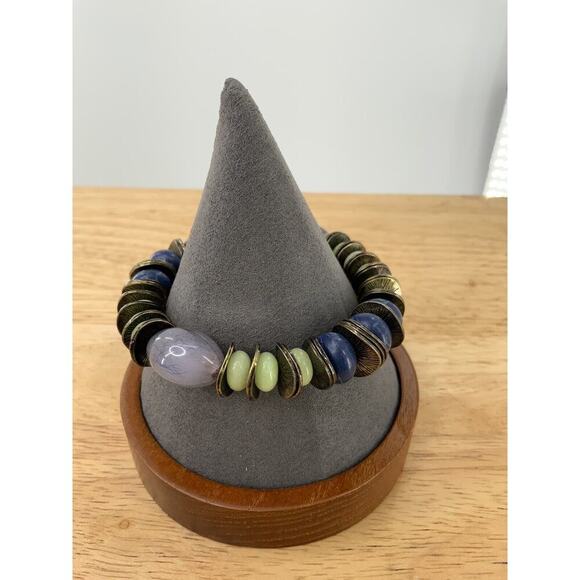 Ballet Multicolor Beaded Stretch Cuff Bracelet Fashion Jewelry - Picture 5 of 6